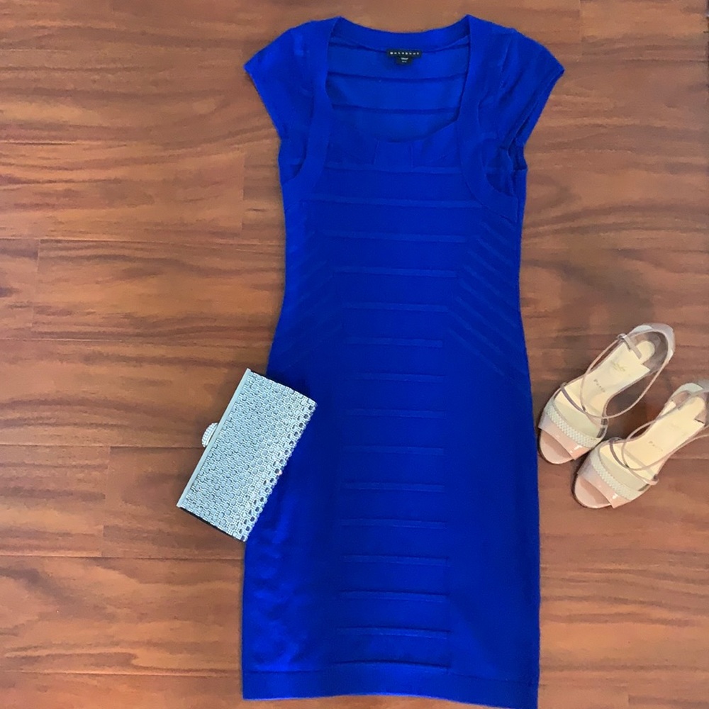 Blue cocktail dress